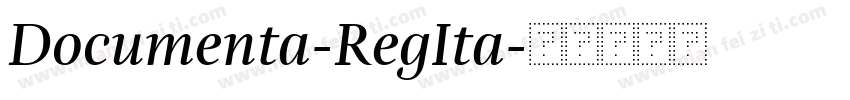 Documenta-RegIta字体转换