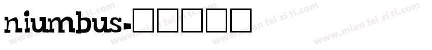 niumbus字体转换