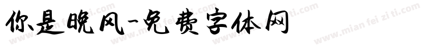 你是晚风字体转换
