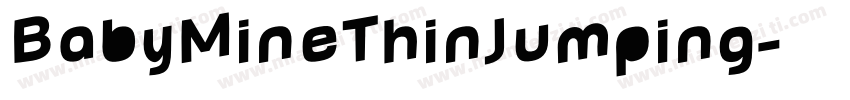 BabyMineThinJumping字体转换
