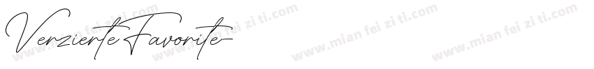 VerzierteFavorite字体转换