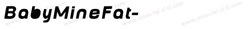 BabyMineFat字体转换