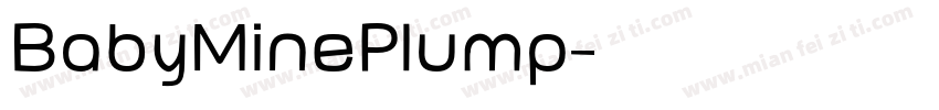 BabyMinePlump字体转换