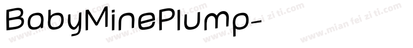 BabyMinePlump字体转换