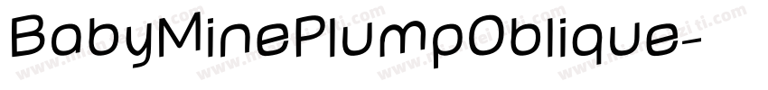 BabyMinePlumpOblique字体转换