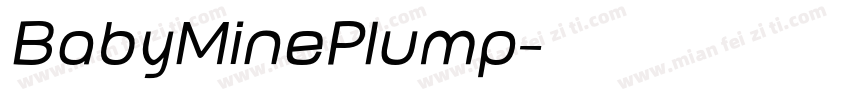 BabyMinePlump字体转换