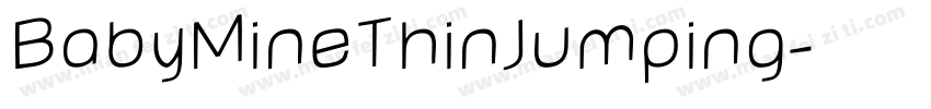BabyMineThinJumping字体转换