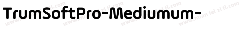TrumSoftPro-Mediumum字体转换