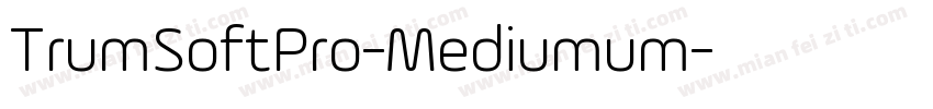 TrumSoftPro-Mediumum字体转换