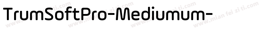 TrumSoftPro-Mediumum字体转换