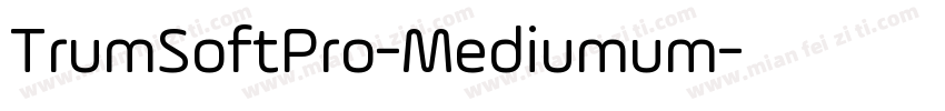 TrumSoftPro-Mediumum字体转换