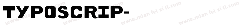 TYPOSCRIP字体转换