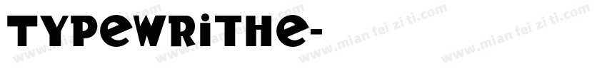 Typewrithe字体转换