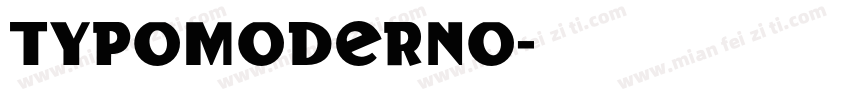 typomoderno字体转换