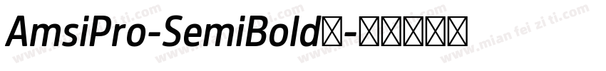 AmsiPro-SemiBold字字体转换