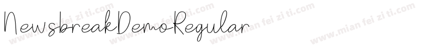 NewsbreakDemoRegular字体转换