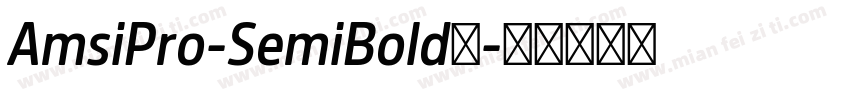AmsiPro-SemiBold字字体转换