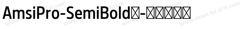 AmsiPro-SemiBold字字体转换