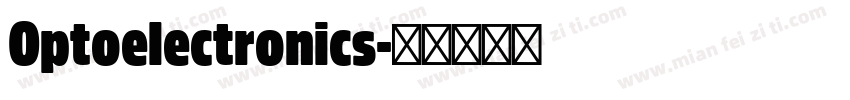 Optoelectronics字体转换