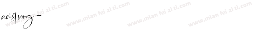 amstrong字体转换
