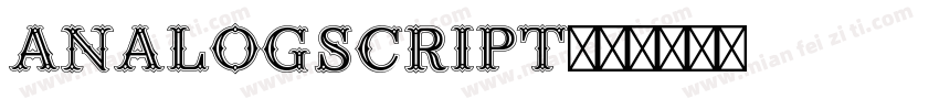 analogscript字体转换