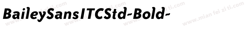 BaileySansITCStd-Bold字体转换