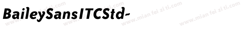 BaileySansITCStd字体转换