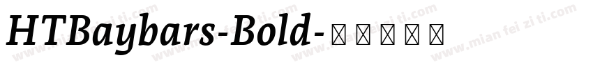 HTBaybars-Bold字体转换