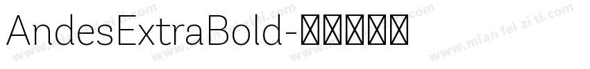 AndesExtraBold字体转换
