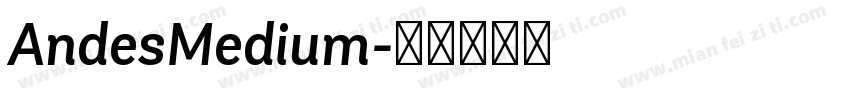 AndesMedium字体转换