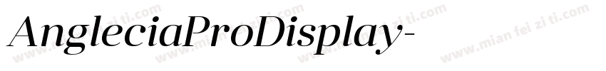 AngleciaProDisplay字体转换