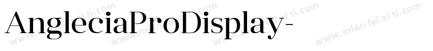 AngleciaProDisplay字体转换