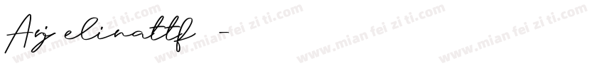 Anjelinattf字体转换