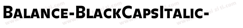Balance-BlackCapsItalic字体转换