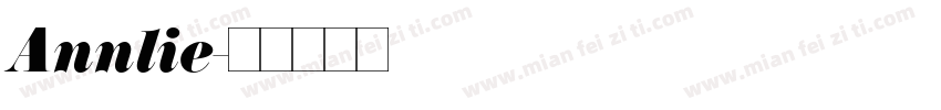Annlie字体转换