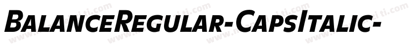 BalanceRegular-CapsItalic字体转换