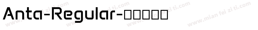 Anta-Regular字体转换