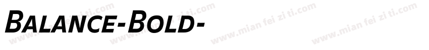 Balance-Bold字体转换