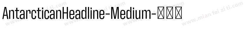 AntarcticanHeadline-Medium字体转换
