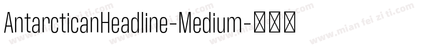 AntarcticanHeadline-Medium字体转换