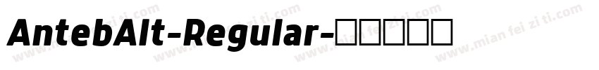 AntebAlt-Regular字体转换
