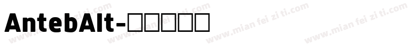 AntebAlt字体转换