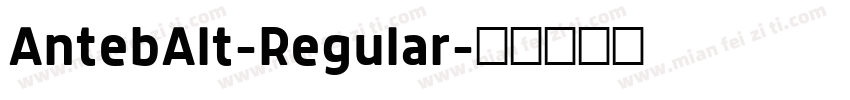 AntebAlt-Regular字体转换