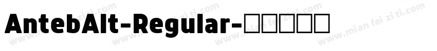AntebAlt-Regular字体转换