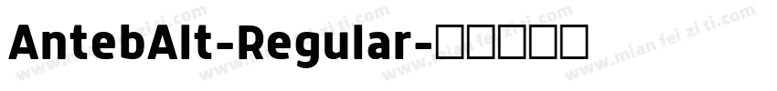 AntebAlt-Regular字体转换