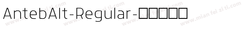 AntebAlt-Regular字体转换