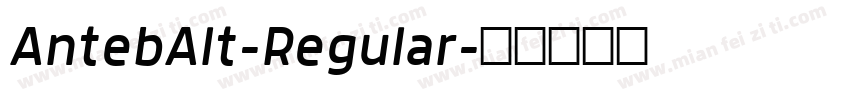 AntebAlt-Regular字体转换