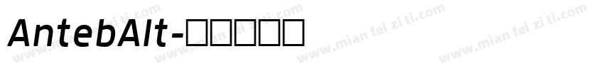 AntebAlt字体转换