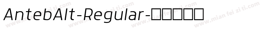 AntebAlt-Regular字体转换