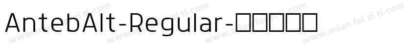 AntebAlt-Regular字体转换